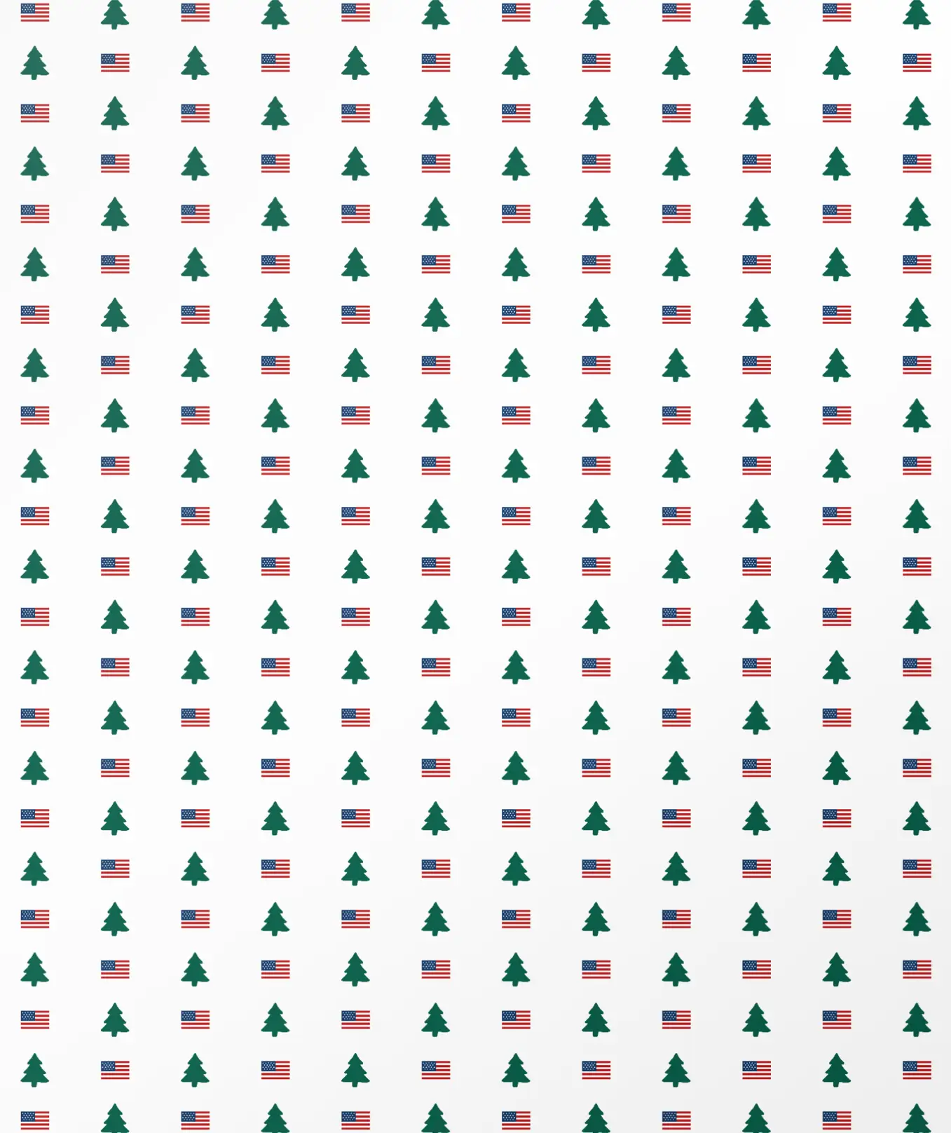 Flag Wrapping Paper - White