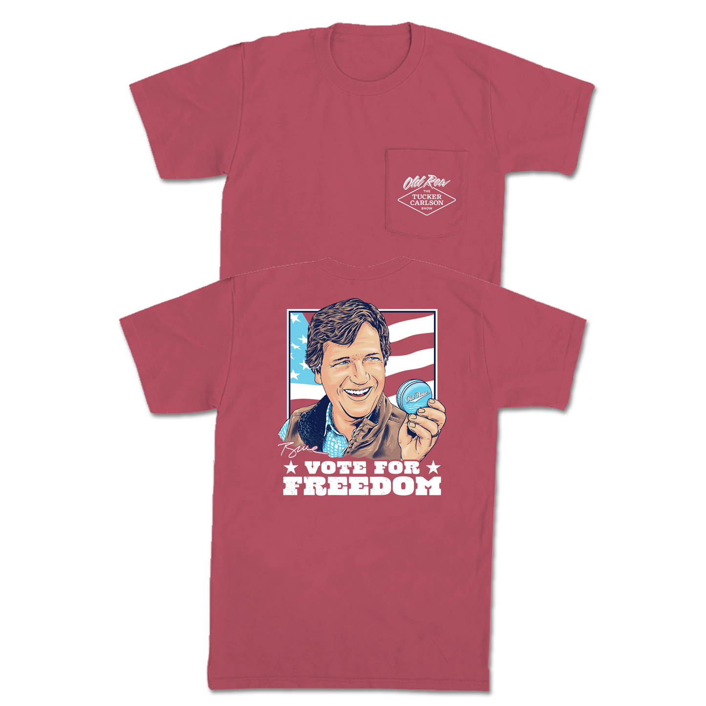 Tucker Vote For Freedom Pocket Tee