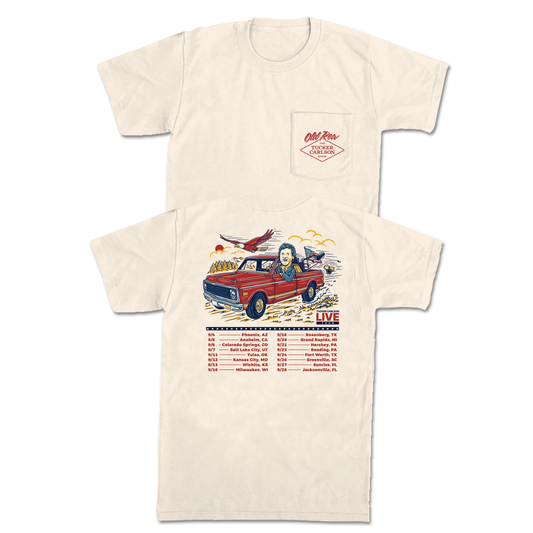 Tucker Carlson Live Tour Pocket Tee