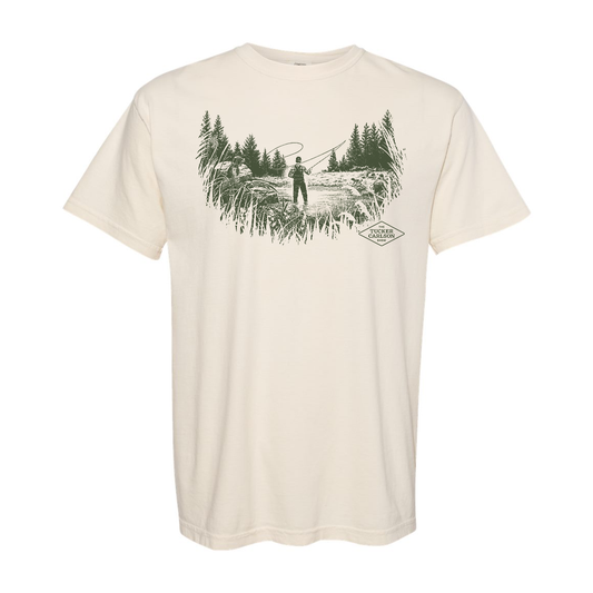 Tucker Carlson Fly Fishing Tee - Ivory