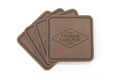 The Tucker Carlson Show Leather Coaster 4-Pack