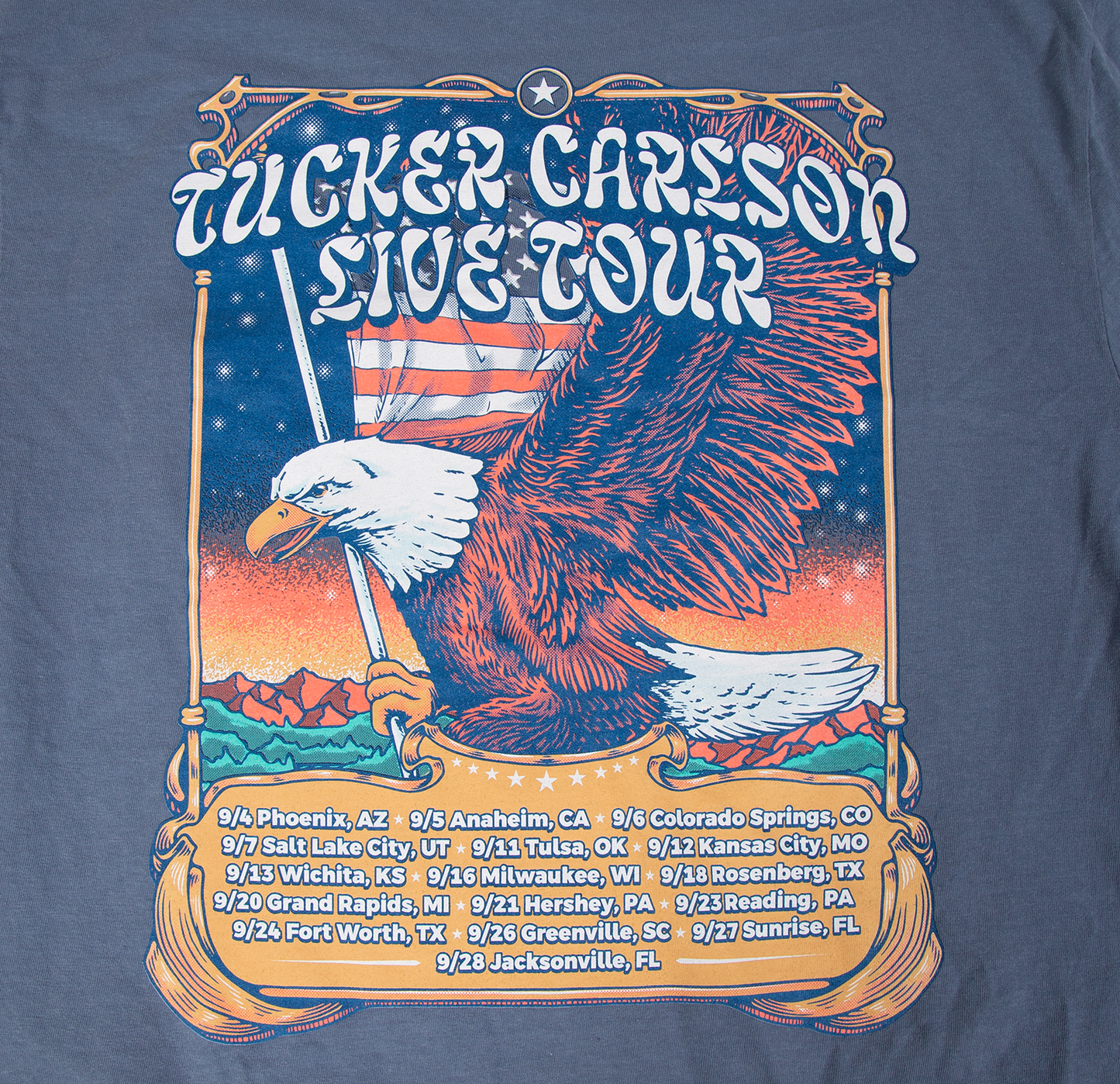 Tucker Carlson Live Tour Vintage Pocket Tee