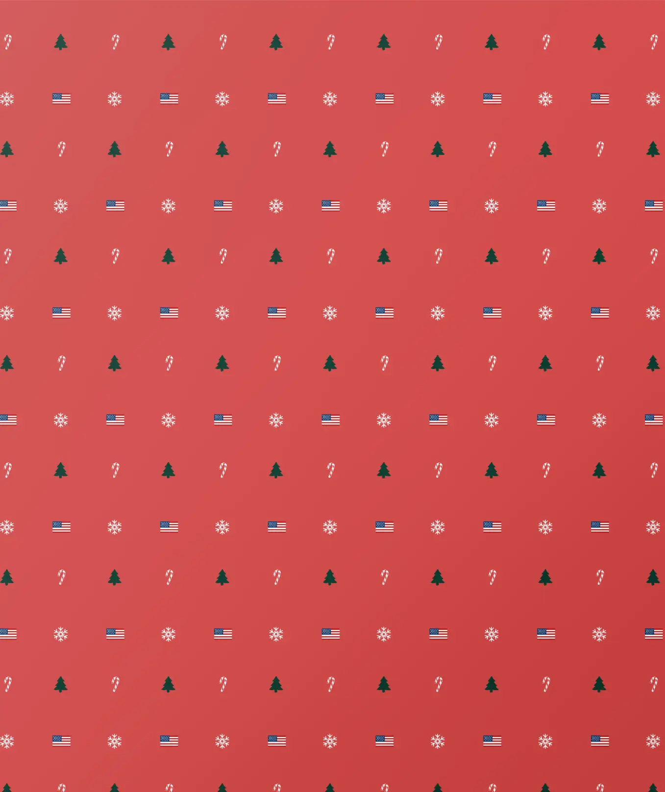 Flag Wrapping Paper - Red